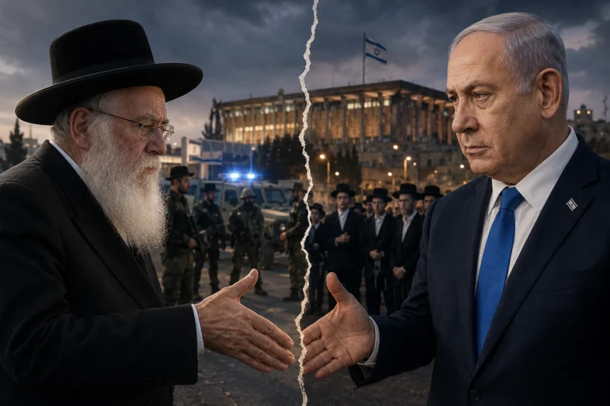 משבר הגיוס מעורר זעם בציבור החרדי ומאיים על נתניהו