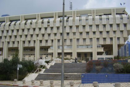 בניין בנק ישראל בירושלים, צילום ארכיון